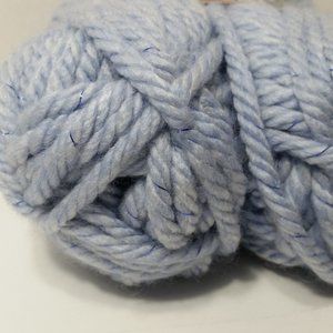 4 Light Blue Metallic Super Bulky Yarn Grande